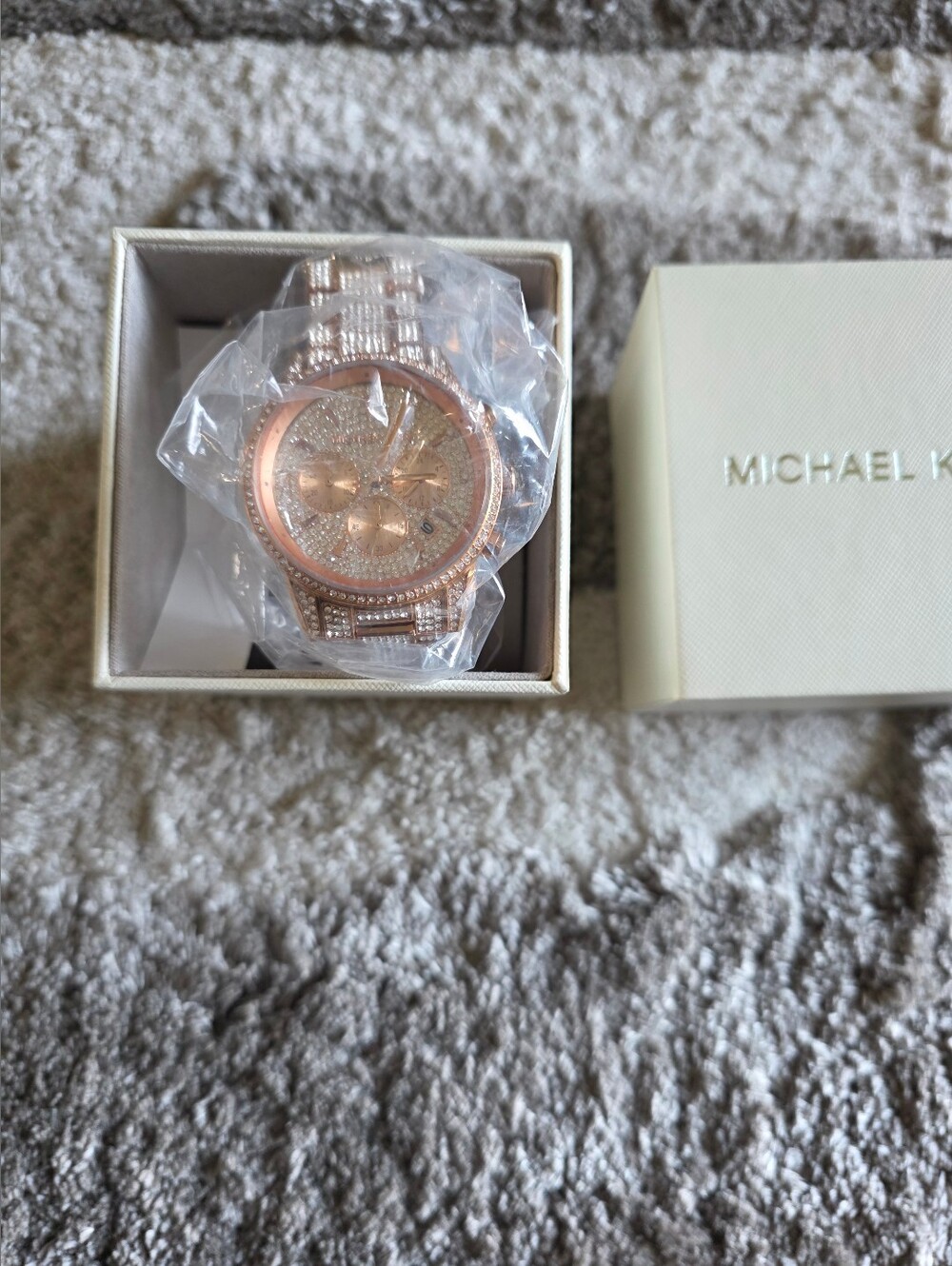 Michael Kors (MK6748) Rose Gold Crystal-Accented Watch - NWT